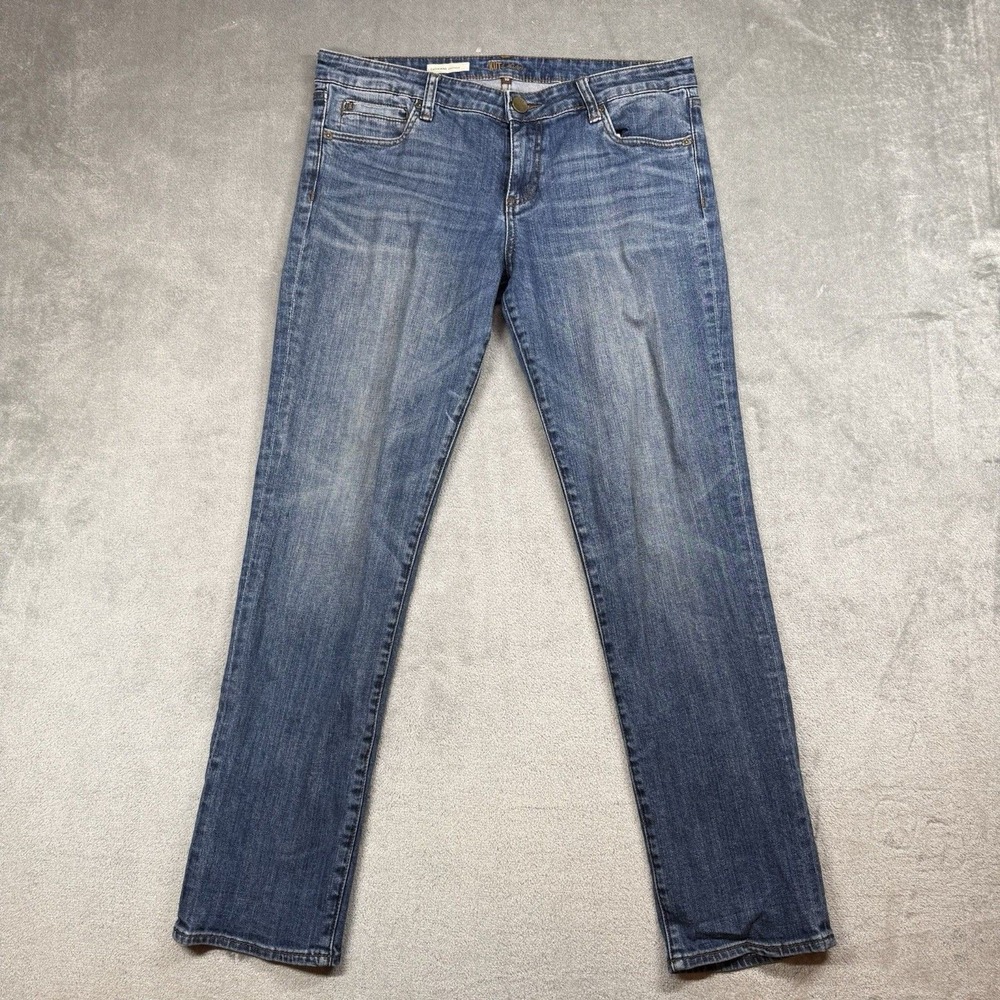 Kut From The Kloth Jeans Womens 10 Blue High Rise Catherine Boyfriend Distressed